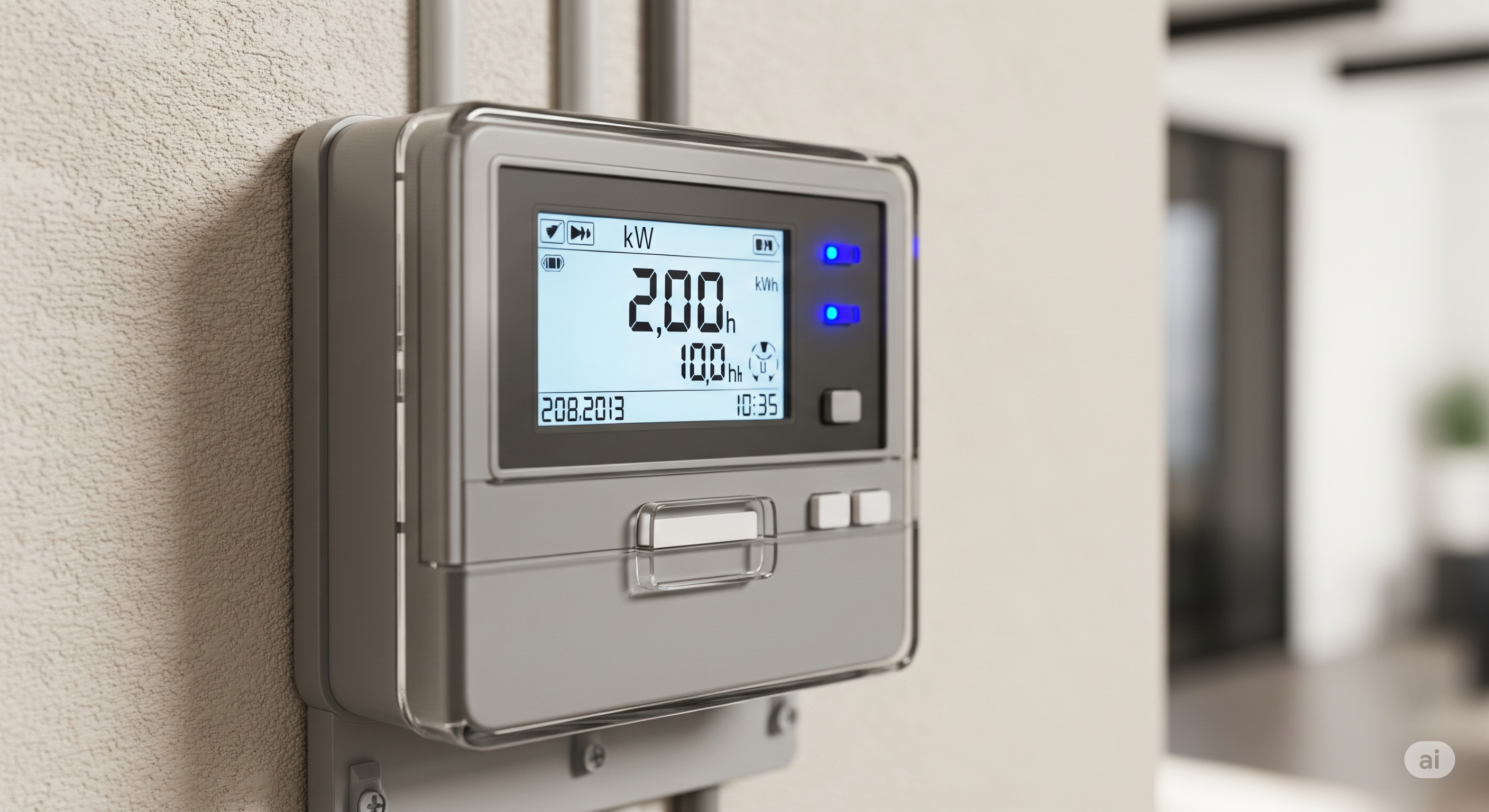 Ein moderner Smart Meter Stromzähler